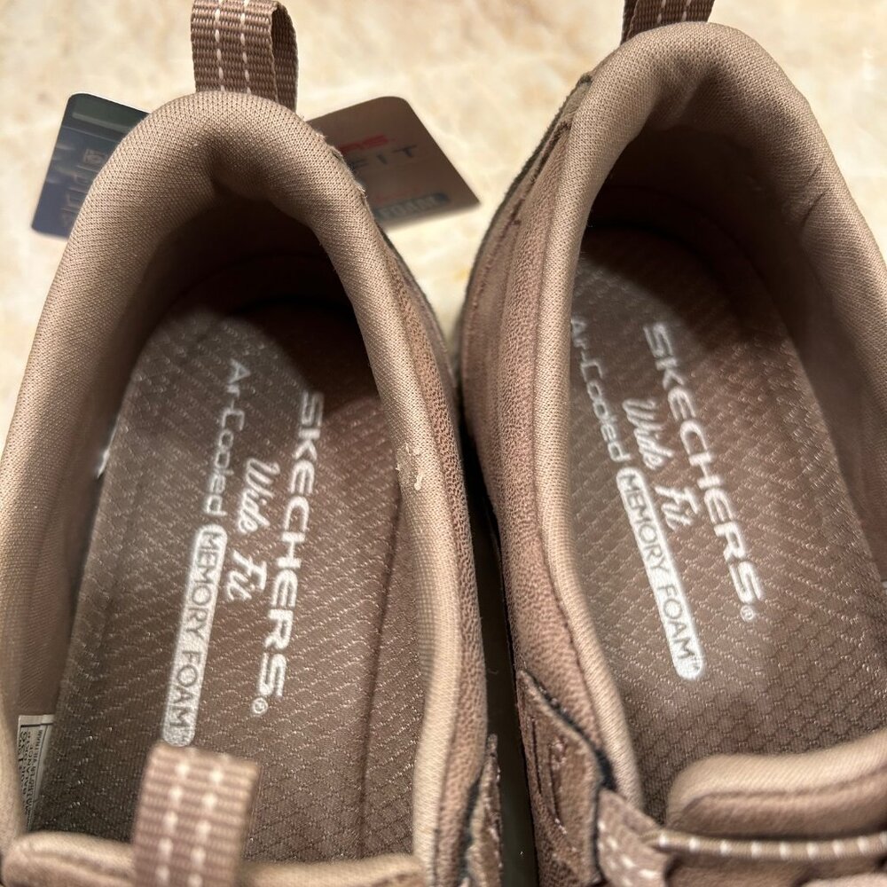 Skechers Tan Air-Cooled Memory Foam Sneakers Size 7 Wide - Picture 5 of 5